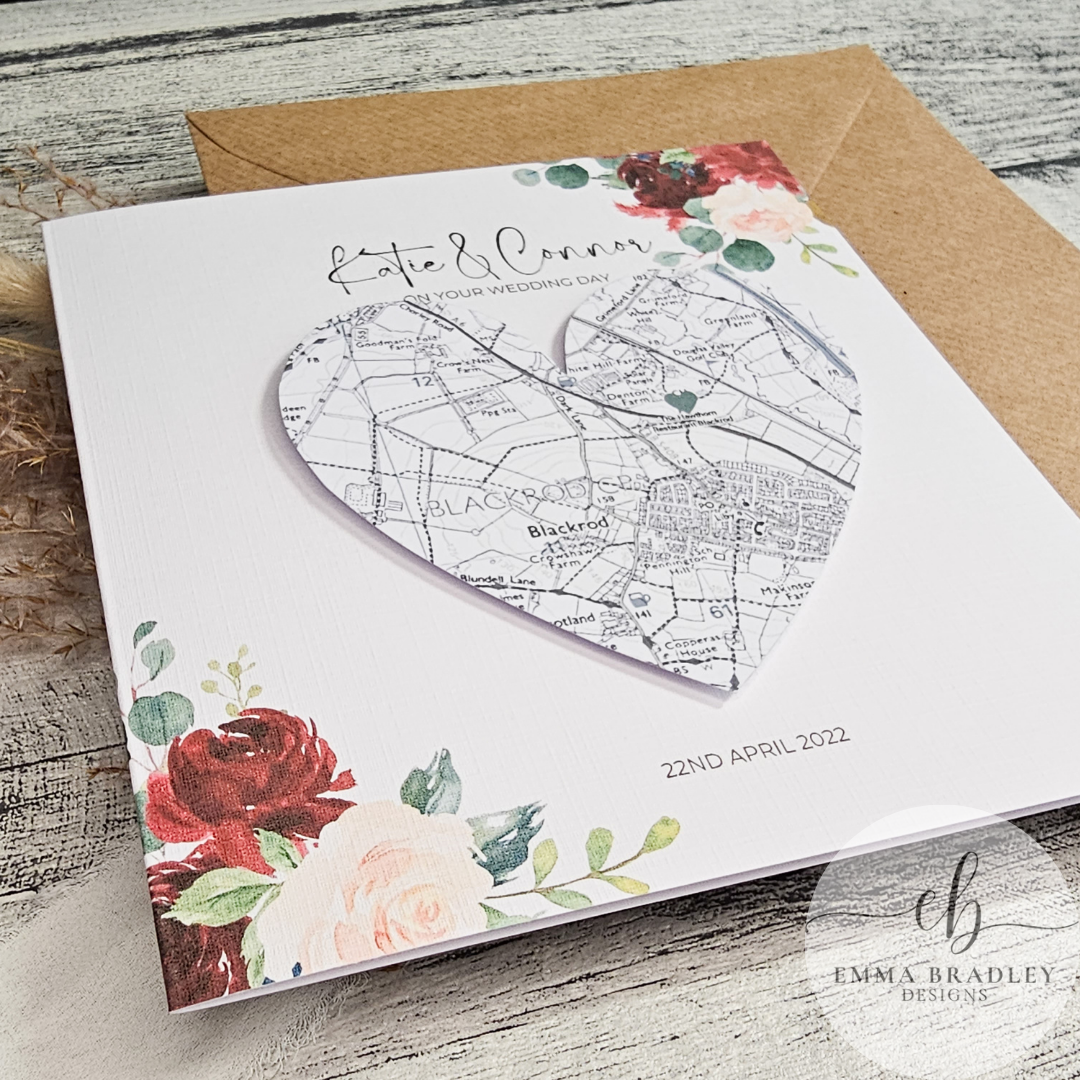 Burgundy Red Heart Location Map