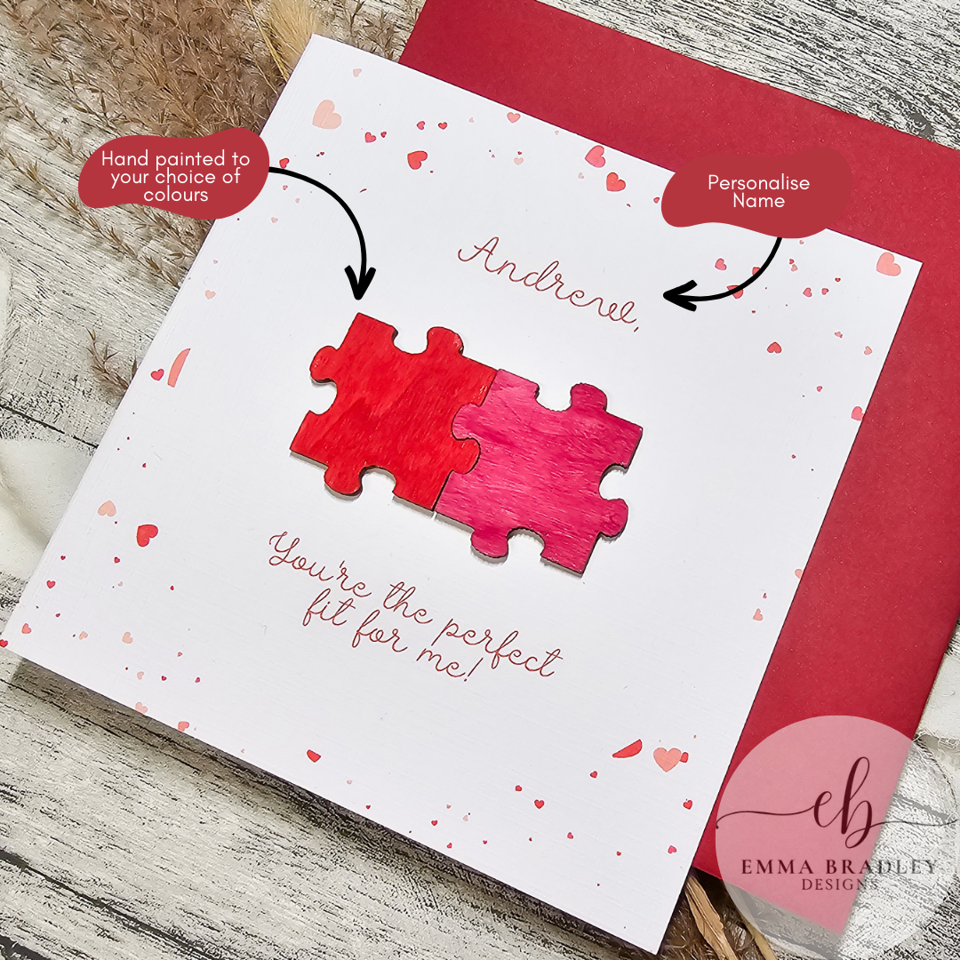 Valentine's Day Jigsaw Card