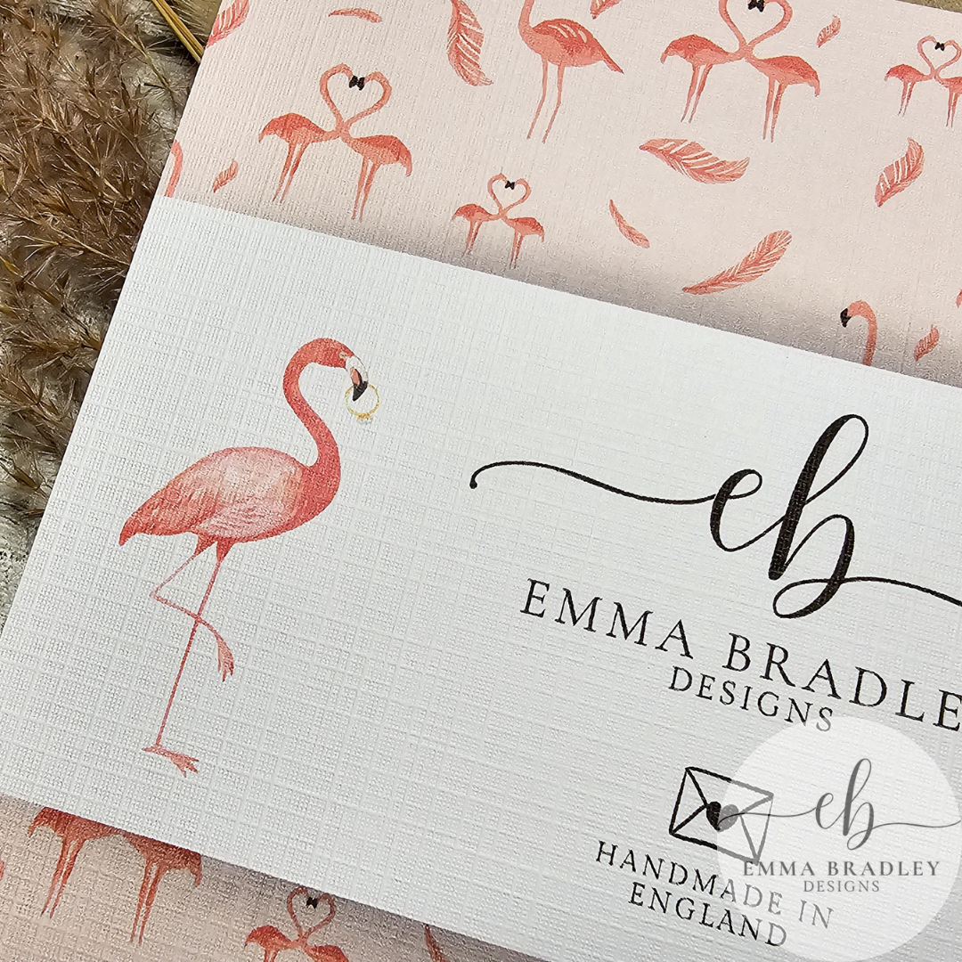 Bridesmaid Wedding Flamingo 3D Polaroid Card