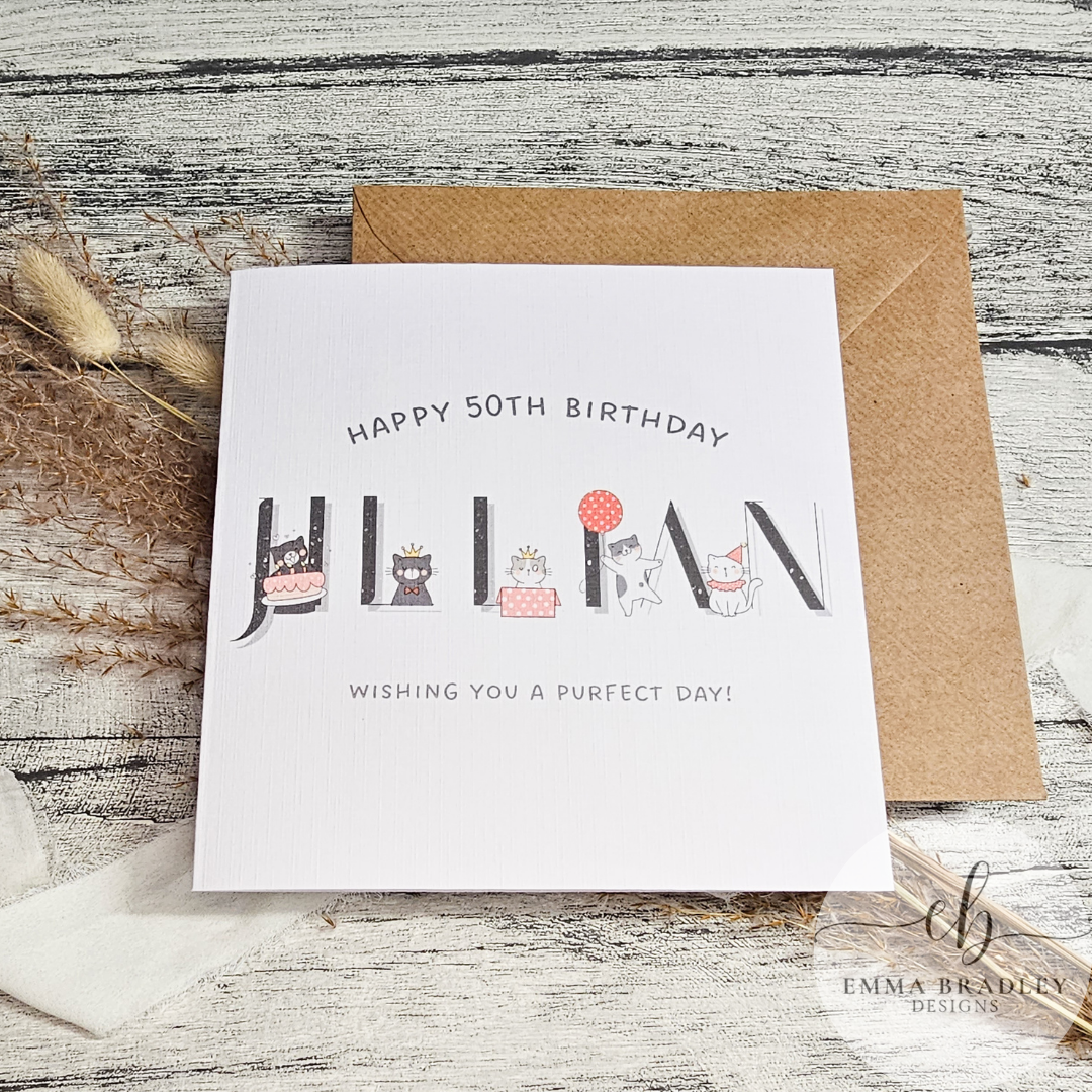 Cat Wishing You A Purfect Day Birthday