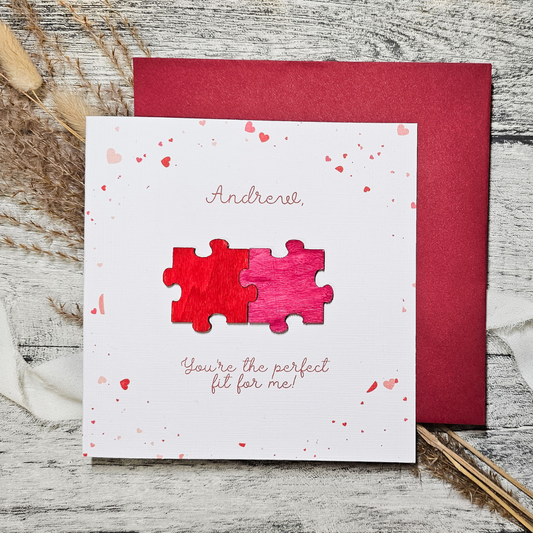 Valentine's Day Jigsaw Card