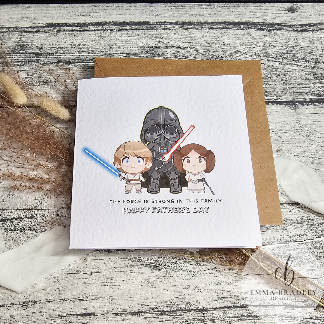 Family Star Wars Birthday Card