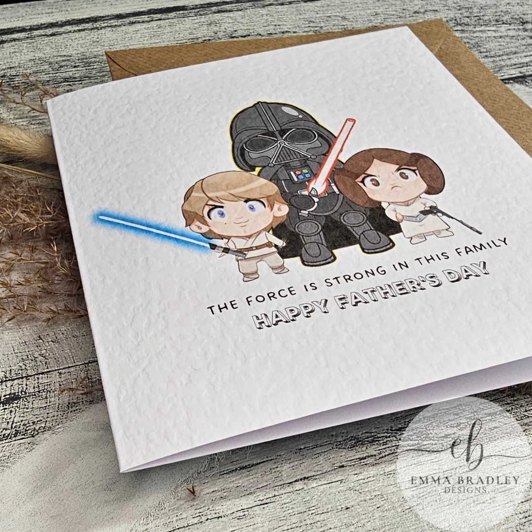 Family Star Wars Birthday Card