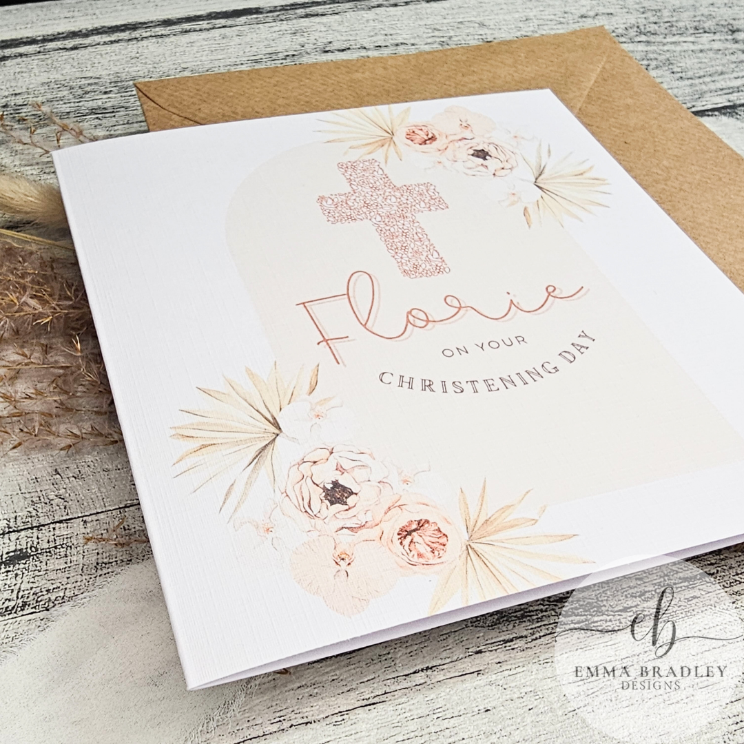 Christening Baptism Card