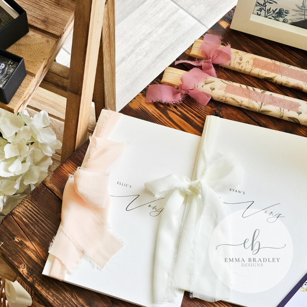 A5 Personalised Wedding Vow Books